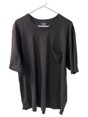 Brooks Brothers Black Short Sleeve Pocket Tee